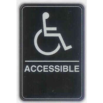 6x9 ADA Braille Sign - Handicap Accessible