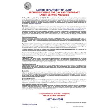 Illinois: Day and Temporary Labor Services Act Poster
