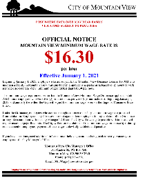 City of Mountain View Minimum Wage