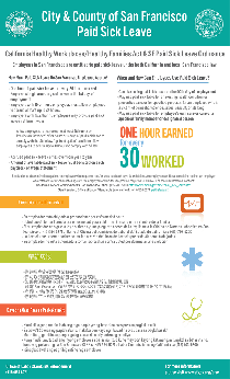 City of San Francisco Paid Sick Leave Ordinance Official Poster